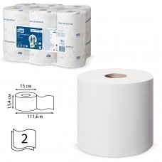 Бумага туалетная 112 м, TORK (Система T9) SmartOne, комплект 12 шт., Advanced, 2-слойная, белая, 472193
