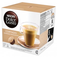 Капсулы для кофемашин NESCAFE Dolce Gusto "Cortado", натуральный кофе эспрессо с молоком, 16 шт. х 6 г, 12121894