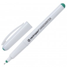 Ручка капиллярная CENTROPEN "Handwriter", ЗЕЛЕНАЯ, трехгранная, линия письма 0,5 мм, 4651/1З