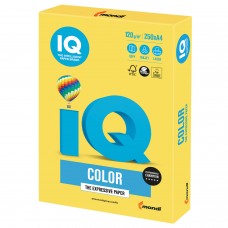 Бумага цветная IQ color, А4, 120 г/м2, 250 л., интенсив, канареечно-желтая, CY39