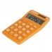 Калькулятор карманный ЮНЛАНДИЯ (135х77 мм) 8 разрядов, двойное питание, ОРАНЖЕВЫЙ, блистер, 250457