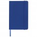 Блокнот МАЛЫЙ ФОРМАТ (100х150 мм) А6 BRAUBERG "Metropolis", балакрон, резинка, 80 л., синий, 111588