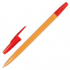 Ручка шариковая CORVINA (Италия) "51 Vintage", КРАСНАЯ, корпус оранжевый, узел 1 мм, линия письма 0,7 мм, 40163/03G