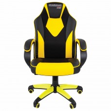 Кресло компьютерное СН GAME 17, экокожа, черное/желтое, 7028515
