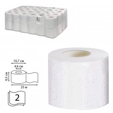 Бумага туалетная 25 м, VEIRO Professional (Система T4), КОМПЛЕКТ 48 шт., Comfort, 2-слойная, T207