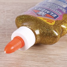 Клей для слаймов канцелярский с блестками ELMERS "Glitter Glue", 177 мл, золотой, 2077251