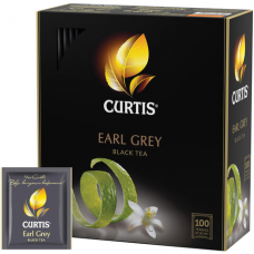 Чай CURTIS &#039;Earl Grey&#039;, черный с бергамотом, 100 пакетиков в конвертах по 2 г, 510421