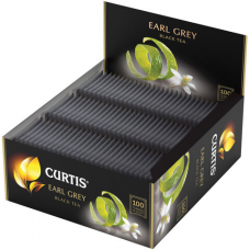 Чай CURTIS &#039;Earl Grey&#039;, черный с бергамотом, 100 пакетиков в конвертах по 2 г, 510421