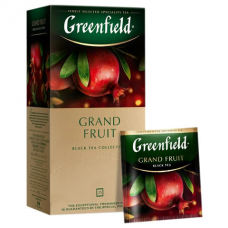 Чай GREENFIELD (Гринфилд) &#039;Grand Fruit&#039;, черный, гранат-розмарин, 25 пакетиков в конвертах по 1,5 г, 1387-10