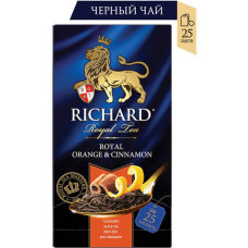Чай RICHARD &#039;Orange&Cinnamon+Masala+Jasmine&#039;, НАБОР 6 упаковок по 25 пакетиков, пакетик 2 г, 101249