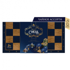 Чай RICHARD &#039;Royal Chess&#039;, подарочный НАБОР в форме шахматной доски, 32 пирамидки по 1,7 г, 100831