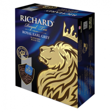 Чай RICHARD &#039;Royal Earl Grey&#039;, черный с бергамотом, 100 пакетиков по 2 г, 610250