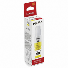 Чернила CANON (GI-40Y) для СНПЧ Pixma G5040/G6040, желтые, ресурс 7700 страниц, оригинальные, 3402C001