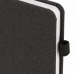 Ежедневник недатированный А5 (138x213 мм) BRAUBERG 'Finest', 136 л., кожзам, резинка, черный, 111869