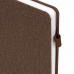 Ежедневник недатированный А5 (138x213 мм) BRAUBERG 'Finest', 136 л., кожзам, резинка, коричневый, 111870