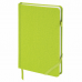 Ежедневник недатированный А5 (138x213 мм) BRAUBERG 'Finest', 136 л., кожзам, резинка, зеленый, 111868