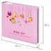Фотоальбом BRAUBERG 'Baby Girl' на 200 фото 10х15 см, твердая обложка, бумажные страницы, бокс, розовый, 391143