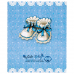 Фотоальбом BRAUBERG 'Baby shoes' на 200 фото 10х15 см, твердая обложка, термосклейка, голубой, 39114