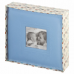Фотоальбом BRAUBERG 'Cute Baby' на 200 фото 10х15 см, под кожу, бумажные страницы, бокс, синий, 391142