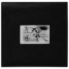 Фотоальбом BRAUBERG &#039;Premium Black&#039; 20 магнитных листов 30х32 см, под кожу, черный, 391186