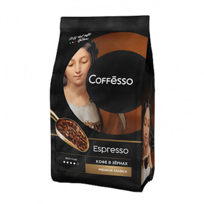Кофе в зернах COFFESSO 'Espresso', 1000 г, вакуумная упаковка, 101215