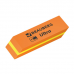 Ластики BRAUBERG 'Ultra' НАБОР 6 шт., размер ластика 41х14х8 мм, оранжевые, натуральный каучук, 229601