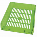 Лотки горизонтальные для бумаг, КОМПЛЕКТ 3 шт., 340х270х70 мм, тонированный зеленый, BRAUBERG 'Office', 237261