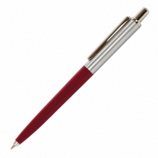 Ручка бизнес-класса шариковая BRAUBERG Soprano, СИНЯЯ, корпус серебристый с бордовым, 0,5мм, 143485