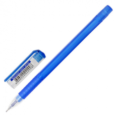 Ручка гелевая BRAUBERG &#039;Option&#039;, СИНЯЯ, корпус тонированный синий, узел 0,6 мм, линия письма 0,35 мм, 143013
