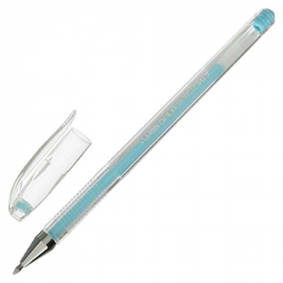 Ручка гелевая CROWN 'Hi-Jell Pastel', ГОЛУБАЯ ПАСТЕЛЬ, узел 0,8 мм, линия письма 0,5 мм, HJR-500P
