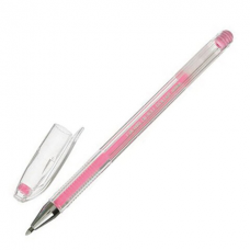 Ручка гелевая CROWN &#039;Hi-Jell Pastel&#039;, РОЗОВАЯ ПАСТЕЛЬ, узел 0,8 мм, линия письма 0,5 мм, HJR-500P