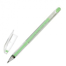 Ручка гелевая CROWN &#039;Hi-Jell Pastel&#039;, ЗЕЛЕНАЯ ПАСТЕЛЬ, узел 0,8 мм, линия письма 0,5 мм, HJR-500P