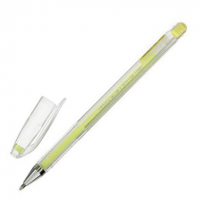 Ручка гелевая CROWN &#039;Hi-Jell Pastel&#039;, ЖЕЛТАЯ ПАСТЕЛЬ, узел 0,8 мм, линия письма 0,5 мм, HJR-500P