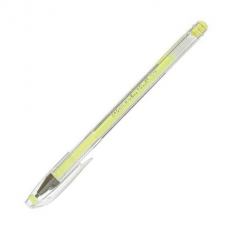 Ручка гелевая CROWN &#039;Hi-Jell Pastel&#039;, ЖЕЛТАЯ ПАСТЕЛЬ, узел 0,8 мм, линия письма 0,5 мм, HJR-500P