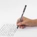 Ручка гелевая с грипом STAFF 'College', ЧЕРНАЯ, корпус прозрачный, игольчатый узел 0,6 мм, линия письма 0,3 мм, 143016
