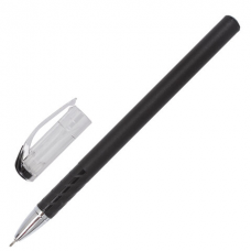 Ручка гелевая STAFF &#039;College&#039;, ЧЕРНАЯ, корпус черный, игольчатый узел 0,6 мм, линия письма 0,3 мм, 143018