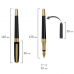 Ручка подарочная перьевая GALANT 'LUDUS', корпус черный, детали золотистые, узел 0,8 мм, 143529