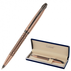 Ручка подарочная шариковая GALANT &#039;DECORO&#039;, корпус розовое золото, детали оружейный металл, узел 0,7 мм, синяя, 143510