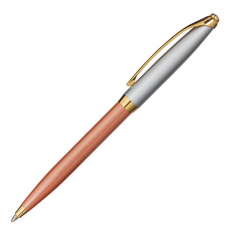 Ручка подарочная шариковая GALANT &#039;DECORO ROSE&#039;, корпус хром/розовый, детали золотистые, узел 0,7 мм, синяя, 143505