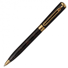 Ручка подарочная шариковая GALANT &#039;TINTA MARBLE&#039;, корпус коричневый, золотистые детали, узел 0,7 мм, синяя, 143501