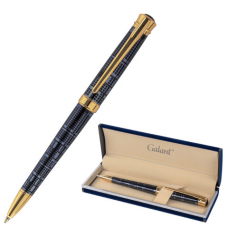 Ручка подарочная шариковая GALANT &#039;TRAFORO&#039;, корпус синий, детали золотистые, узел 0,7 мм, синяя, 143512