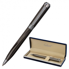 Ручка подарочная шариковая GALANT &#039;VITRUM&#039;, корпус оружейный металл, детали золотистые, узел 0,7 мм, синяя, 143504