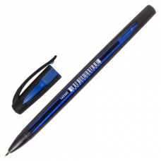 Ручка шариковая масляная BRAUBERG &#039;BOMB GT&#039;, СИНЯЯ, прорезиненный сине-черный корпус, узел 0,7 мм, линия письма 0,35 мм, 143345