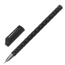 Ручка шариковая масляная BRAUBERG &#039;Orient&#039;, ЧЕРНАЯ, корпус черный, игольчатый узел 0,7 мм, линия письма 0,35 мм, 143000