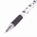 Ручка шариковая масляная с грипом BRAUBERG BLACK&WHITE Coffee, СИНЯЯ, игольчатый узел 0,7 мм, линия письма 0,35 мм, 142957, OBP321