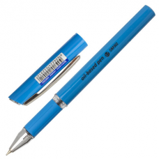 Ручка шариковая масляная с грипом BRAUBERG &#039;Roll&#039;, СИНЯЯ, корпус синий, узел 0,7 мм, линия письма 0,35 мм, 143005