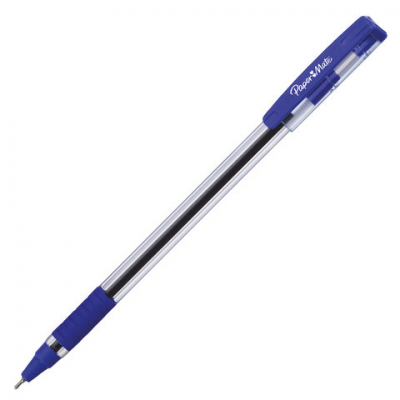 Ручка шариковая с грипом PAPER MATE 'Brite', СИНЯЯ, игольчатый узел 1 мм, линия письма 0,7 мм, 2084374
